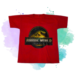 Remera Infantil Jurassic World Roja