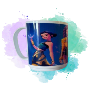 Taza de Polímero Estampada – Diseño Colorido y Juvenil