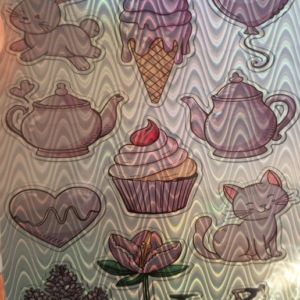 Set de Stickers Holográficos Cute Pastel