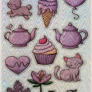 Stickers Holográficos Estilo Cute