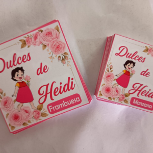 Etiquetas para dulces