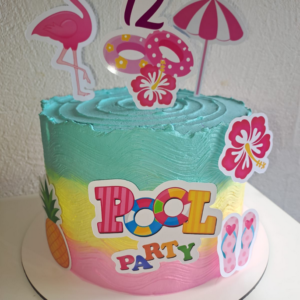 Topper de torta estilo fiesta